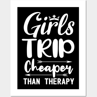 Funny Girls Quote Trip Cheaper Than Therapy Posters and Art